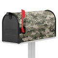 Beige Digital Camo Pattern Print Mailbox Cover