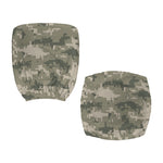 Beige Digital Camo Pattern Print Office Chair Cover