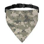 Beige Digital Camo Pattern Print Over The Collar Dog Bandana
