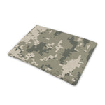 Beige Digital Camo Pattern Print Pet Cooling Mat Cover