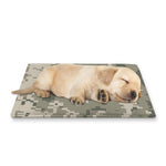 Beige Digital Camo Pattern Print Pet Cooling Mat Cover
