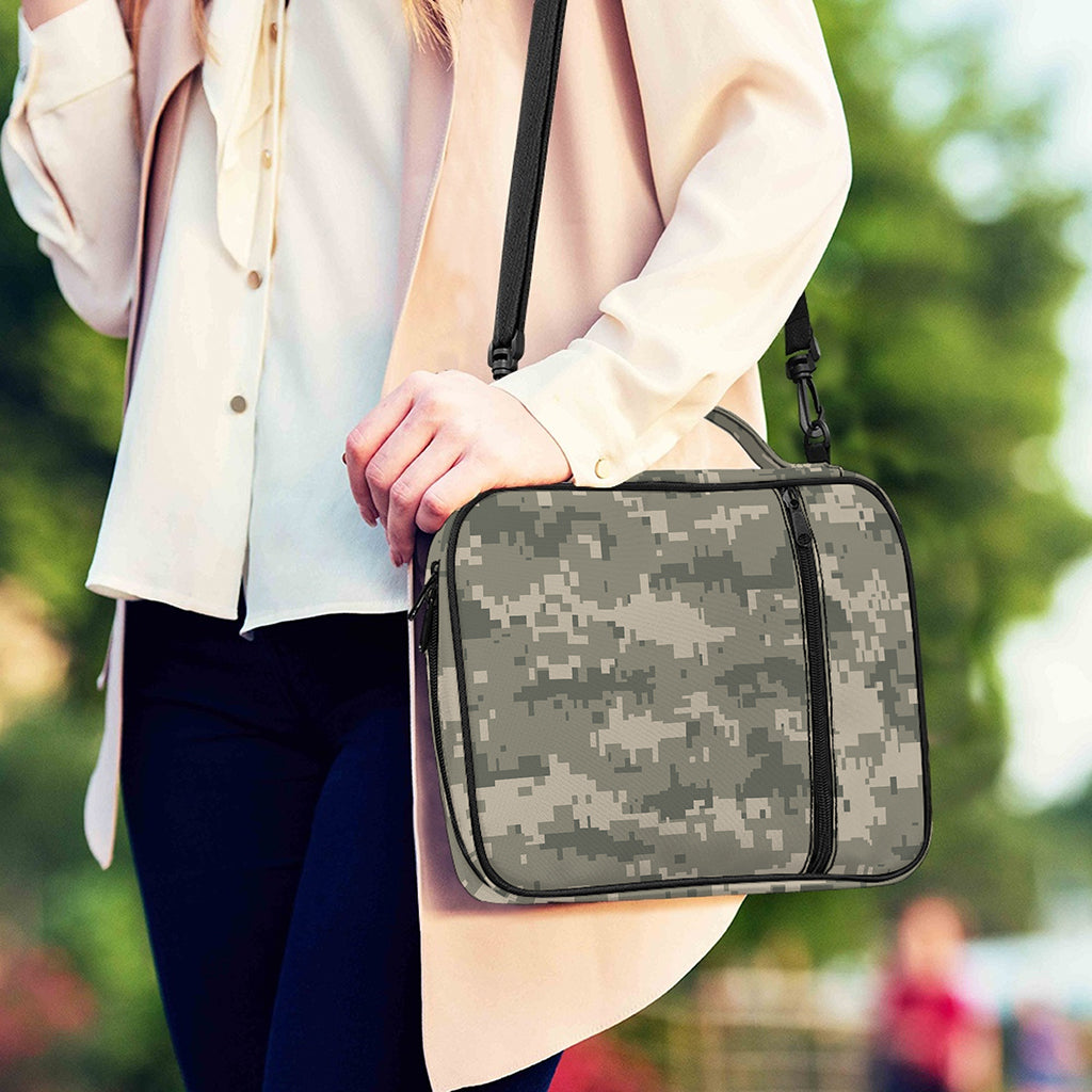Beige Digital Camo Pattern Print Shoulder Strap Bible Bag