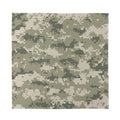 Beige Digital Camo Pattern Print Silk Bandana