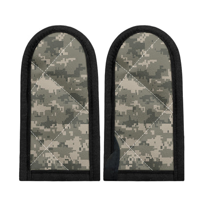 Beige Digital Camo Pattern Print Skillet Handle Cover