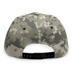 Beige Digital Camo Pattern Print Snapback Cap