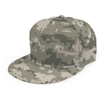 Beige Digital Camo Pattern Print Snapback Cap