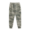 Beige Digital Camo Pattern Print Sweatpants