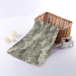 Beige Digital Camo Pattern Print Towel