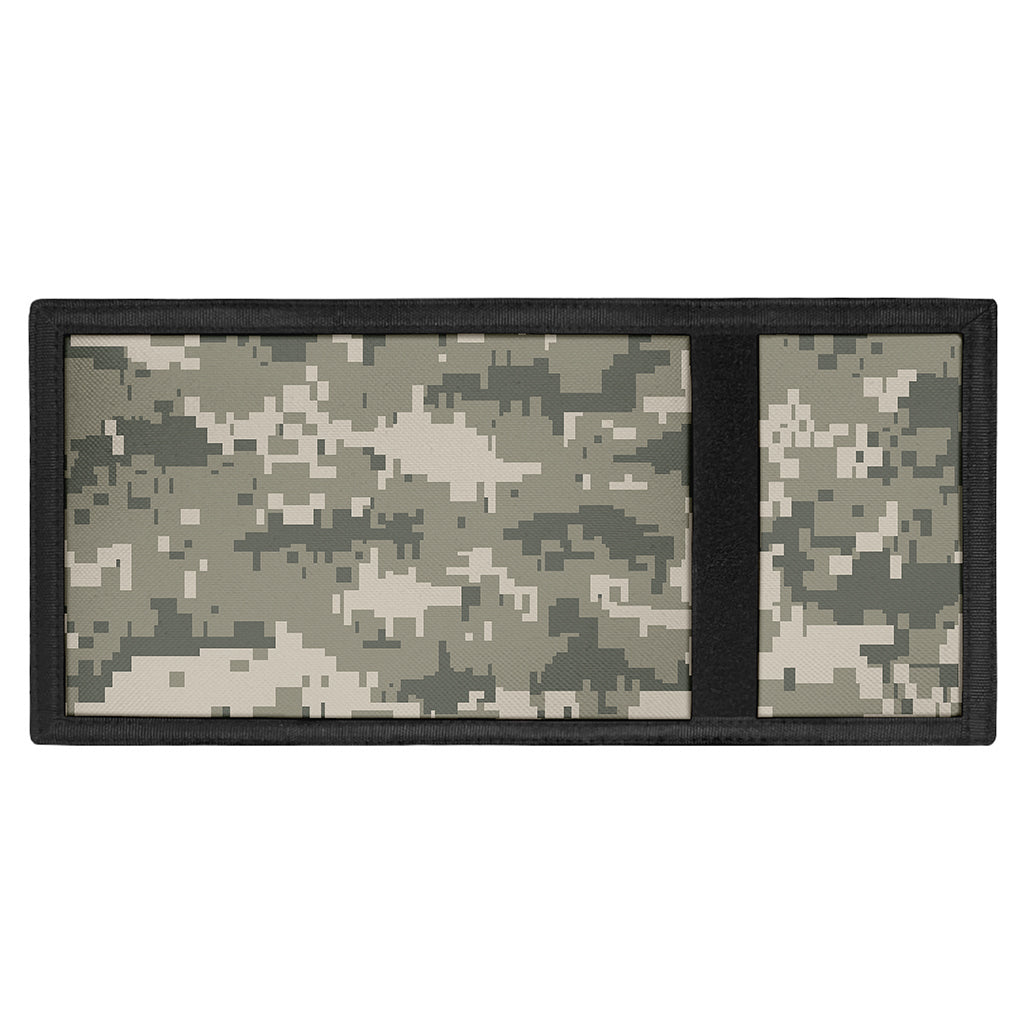 Beige Digital Camo Pattern Print Trifold Wallet