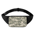 Beige Digital Camo Pattern Print Waist Bag