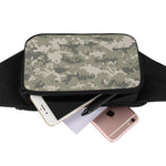 Beige Digital Camo Pattern Print Waist Bag