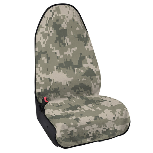 Beige Digital Camo Pattern Print Waterproof Car Seat Cover