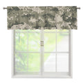 Beige Digital Camo Pattern Print Window Valance