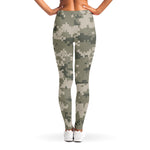 Beige Digital Camo Pattern Print Women's Leggings