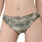 Beige Digital Camo Pattern Print Women's Panties