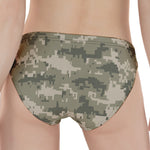 Beige Digital Camo Pattern Print Women's Panties