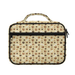 Beige Paw And Bone Pattern Print Briefcase Bible Bag