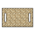 Beige Paw And Bone Pattern Print Golf Cart Seat Cover