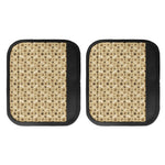 Beige Paw And Bone Pattern Print Handle Covers