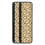 Beige Paw And Bone Pattern Print Refrigerator Handle Covers