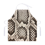 Beige Snakeskin Print Adjustable Apron