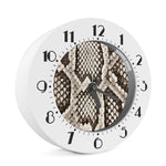 Beige Snakeskin Print Alarm Clock