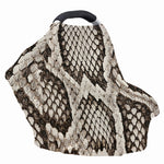 Beige Snakeskin Print Baby Seat Cover