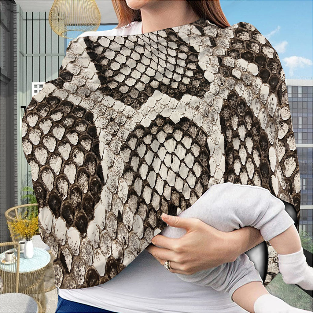 Beige Snakeskin Print Baby Seat Cover