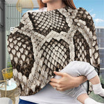 Beige Snakeskin Print Baby Seat Cover