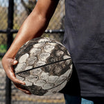 Beige Snakeskin Print Basketball