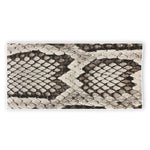 Beige Snakeskin Print Beach Towel