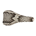 Beige Snakeskin Print Bicycle Seat Cover
