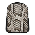 Beige Snakeskin Print Casual Backpack