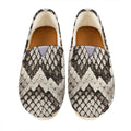 Beige Snakeskin Print Casual Shoes