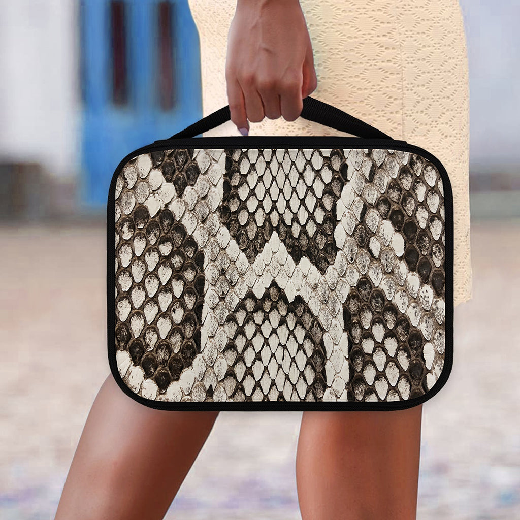 Beige Snakeskin Print Classic Bible Case