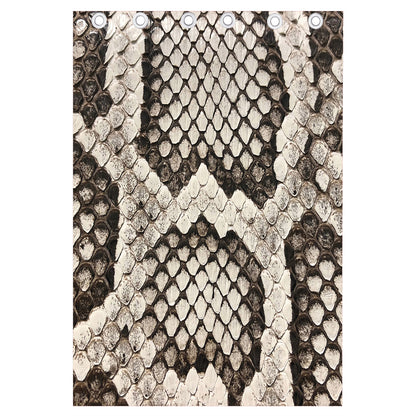 Beige Snakeskin Print Curtain