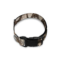Beige Snakeskin Print Dog Collar