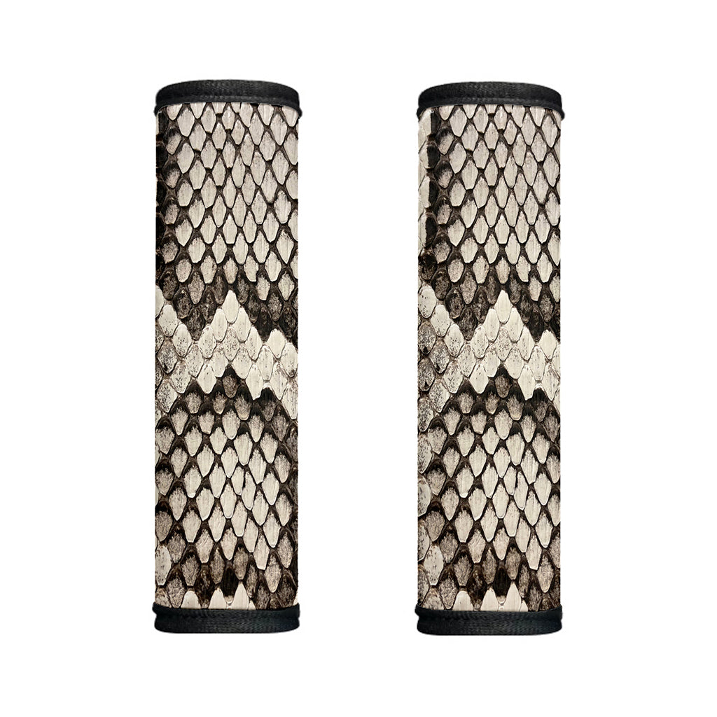 Beige Snakeskin Print Handle Covers