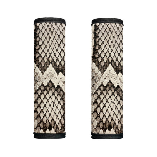 Beige Snakeskin Print Handle Covers