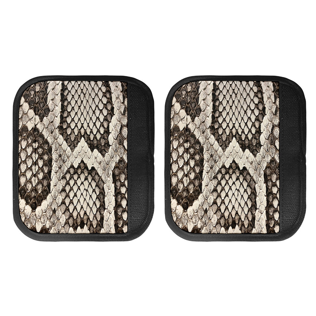 Beige Snakeskin Print Handle Covers