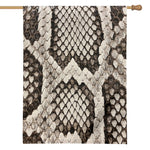 Beige Snakeskin Print House Flag
