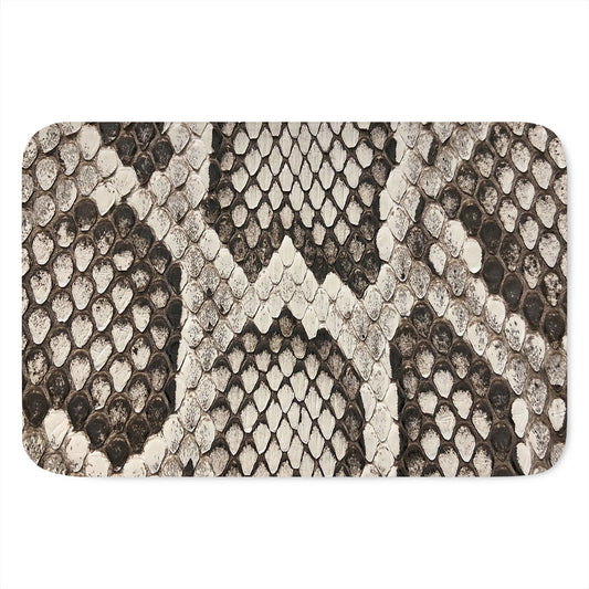 Beige Snakeskin Print Indoor Door Mat