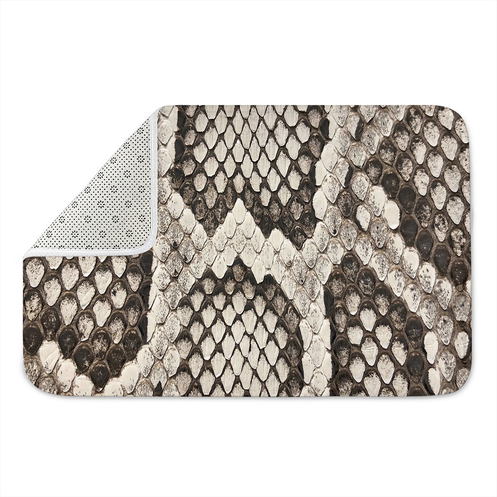 Beige Snakeskin Print Indoor Door Mat