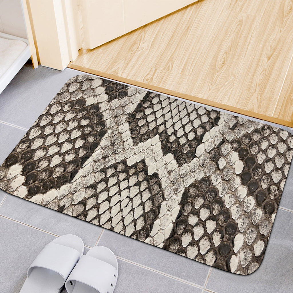 Beige Snakeskin Print Indoor Door Mat