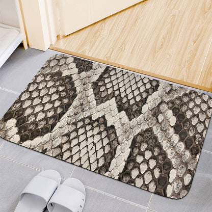 Beige Snakeskin Print Indoor Door Mat