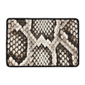 Beige Snakeskin Print Kitchen Mat