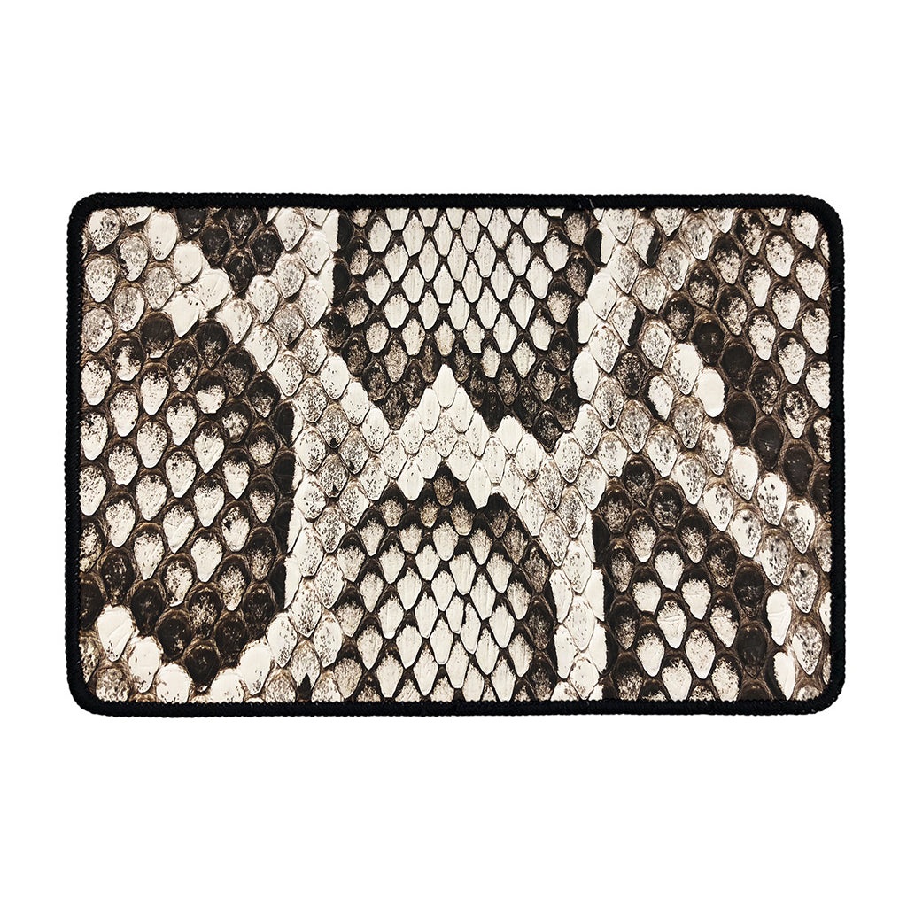 Beige Snakeskin Print Kitchen Mat