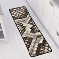 Beige Snakeskin Print Long Kitchen Mat