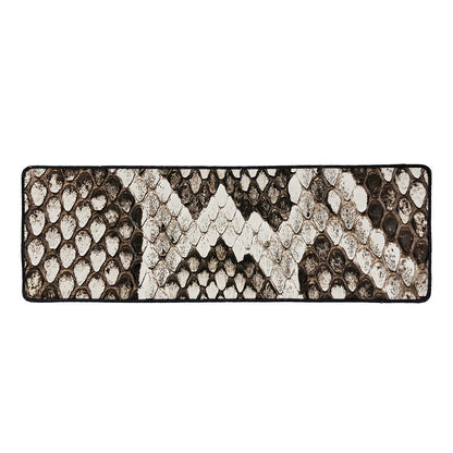 Beige Snakeskin Print Long Kitchen Mat