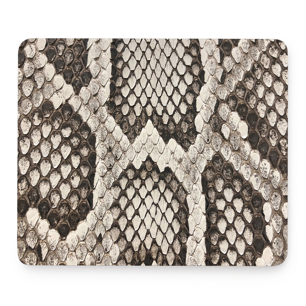 Beige Snakeskin Print Mouse Pad